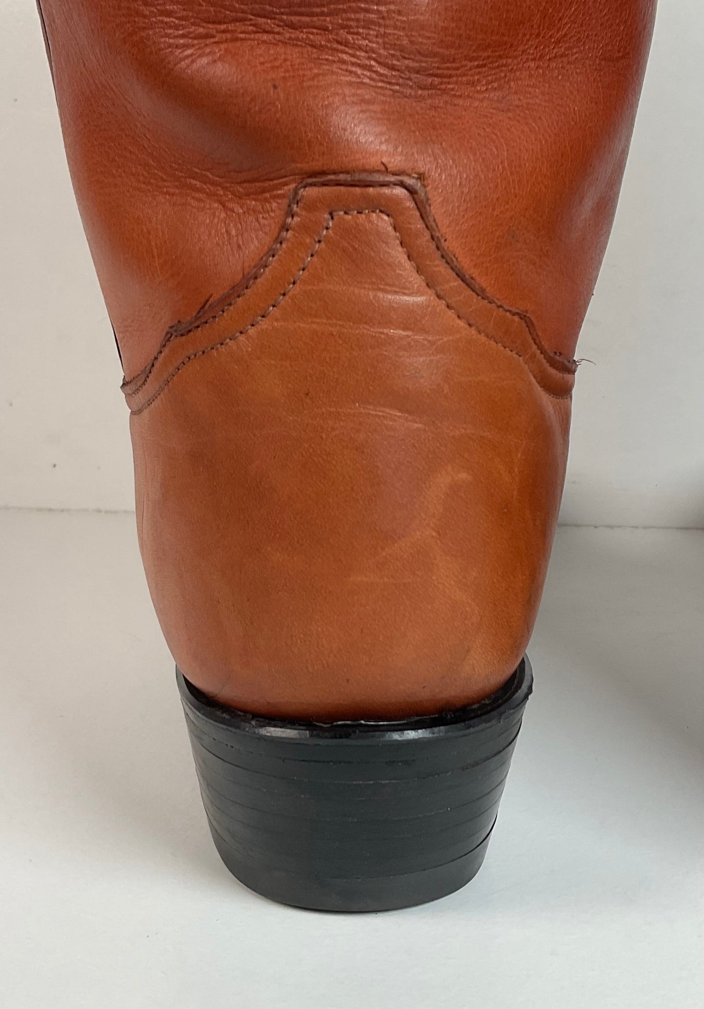 Tony Lama Classic Brown Cowboy Boots | Vibram Lug | 12 D