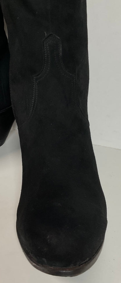 Lucchese Classics Handmade Suede Brush off Booties 8 B USA Made