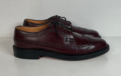 Nettleton Vintage Nettleton Cordovan Longwing Derby Shoes 10 C USA Made