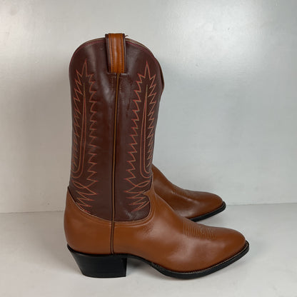 1970s Tony Lama Cowboy Boots 12 D Gold Label USA Made
