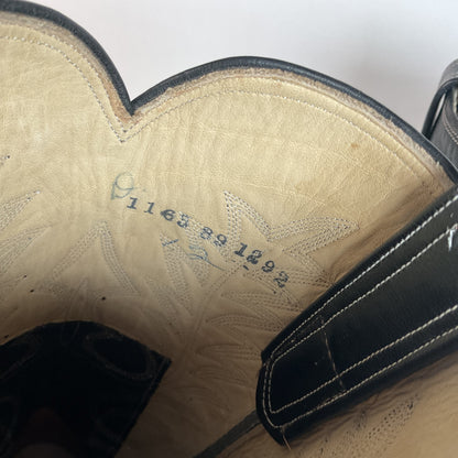 M.L. Leddy & Sons Cowgirl Boots | Black Calf | Custom | Women’s 6.5 AA