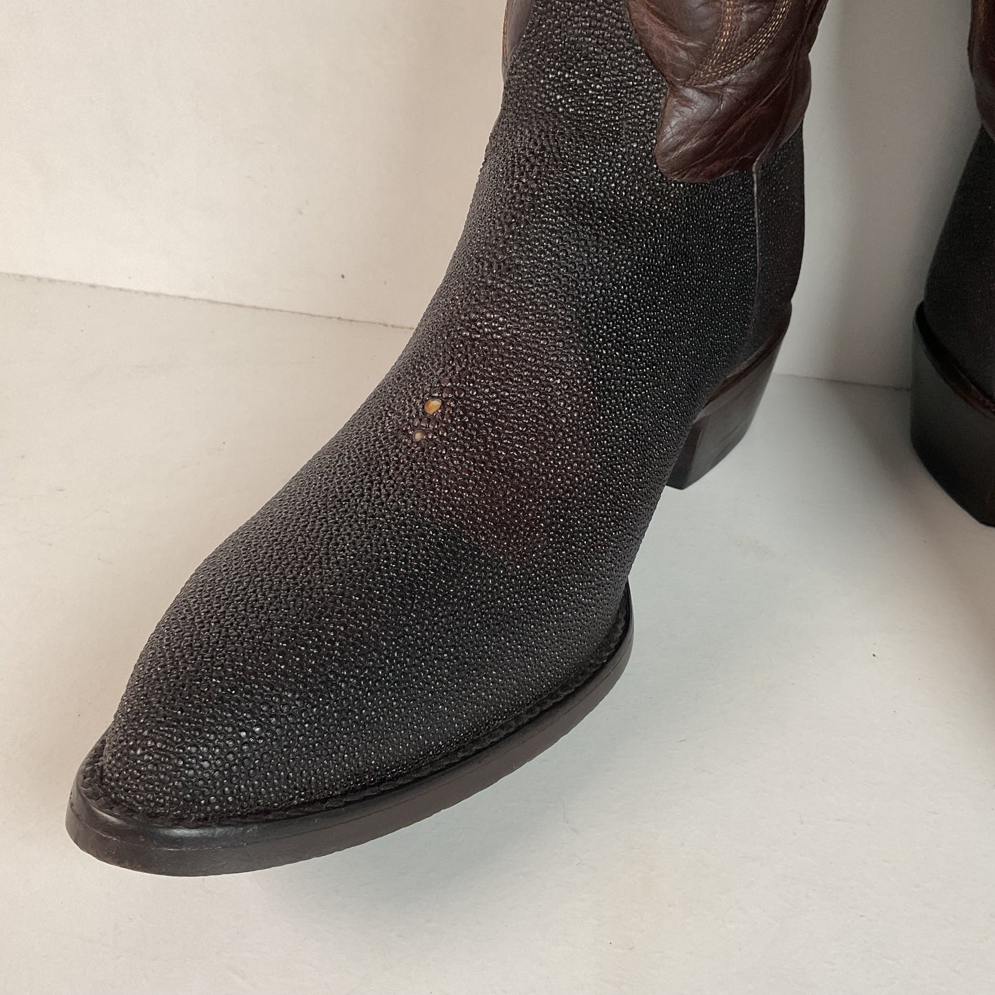 Alvies Rickshaw Stingray Cowboy Boots 10.5 E Exotic