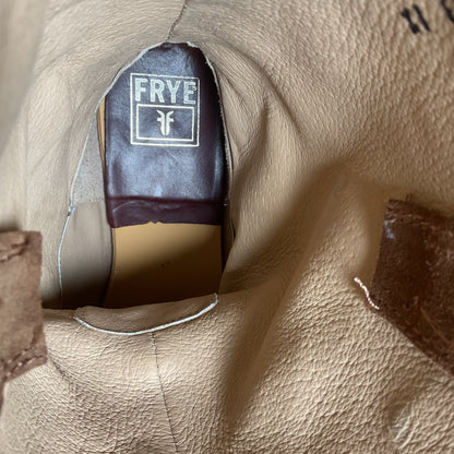 Frye Men’s Suede Engineer Harness Boots 10 D Brown