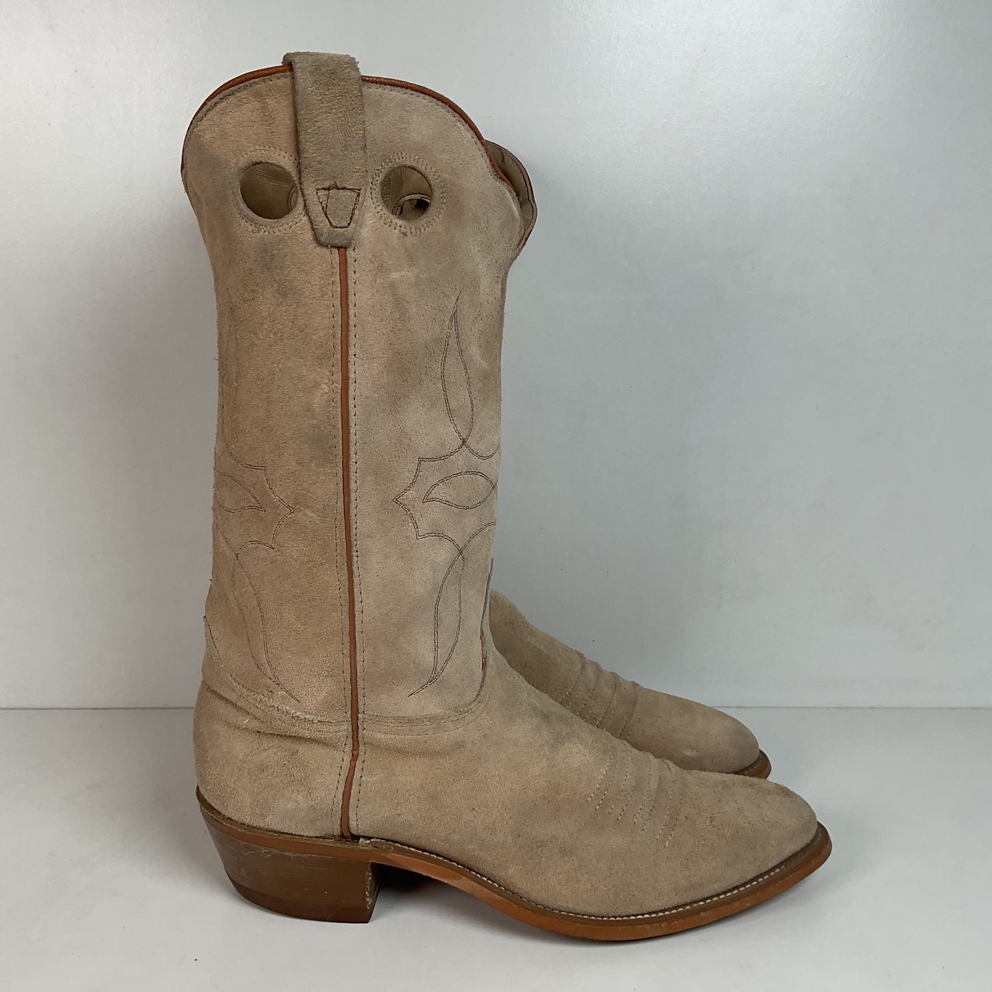 Vintage Levi’s Suede Buckaroo Cowboy Boots 12 M USA Made
