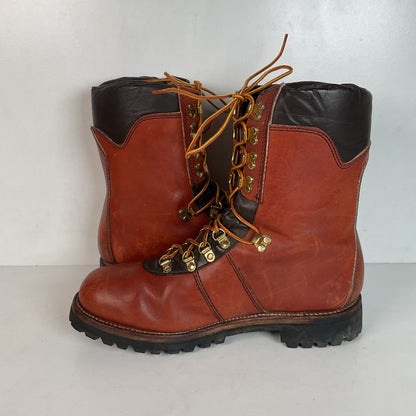 Vintage 1980s Wolverine Mountaineering Boots 11 E USA Vibram Lug Insulated