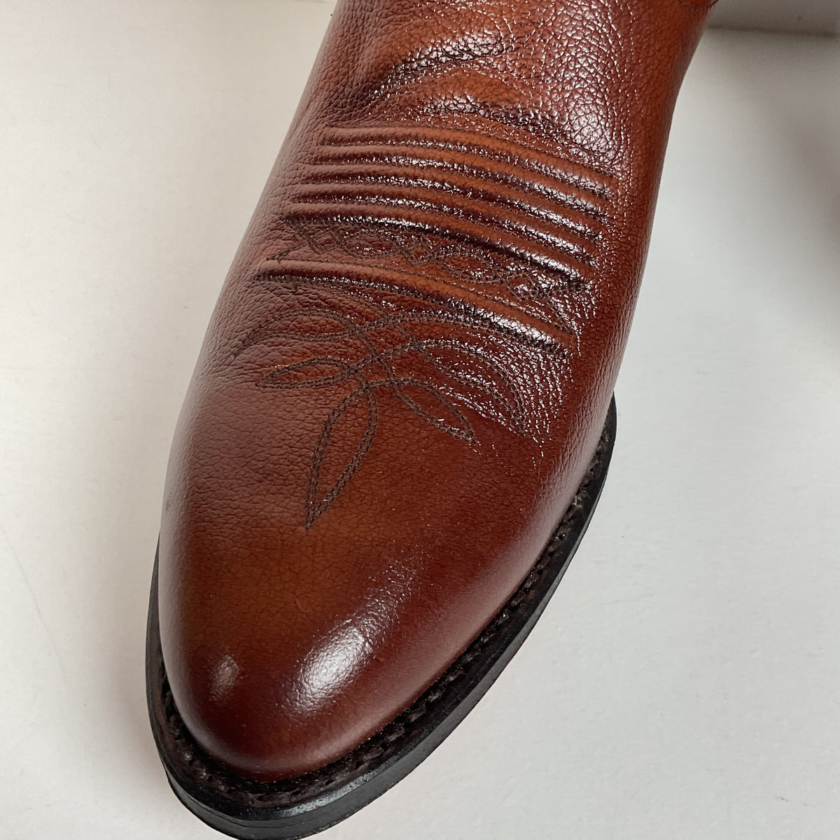 Vintage Dan Post Cowhide Cowboy Boots | USA Made | Men’s 8.5 D