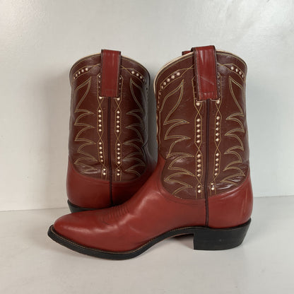 1960s Justin Pee Wee Cowboy Boots 10 D Shorty