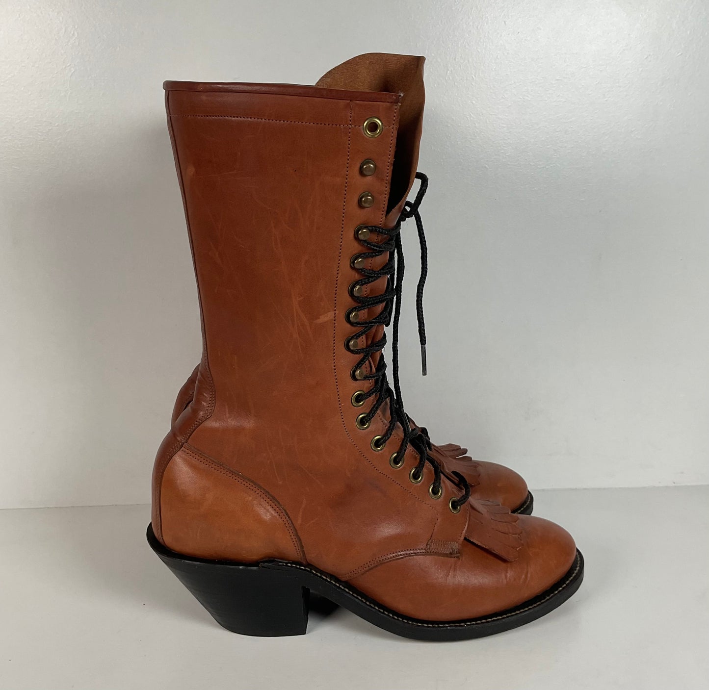 Vintage Olathe Western Packer Boots | USA Made | Men’s 9.5 D