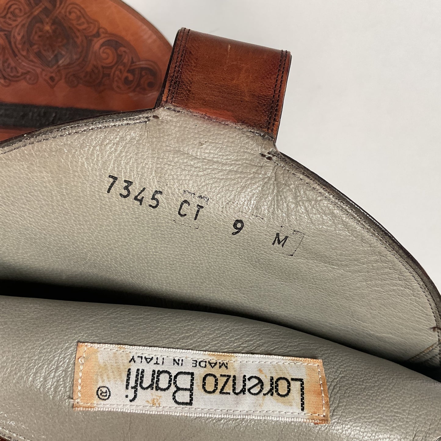 Vintage Lorenzo Banfi Ostrich Quill Bucket Boots | Tooled | Exotic | Men’s 9 M