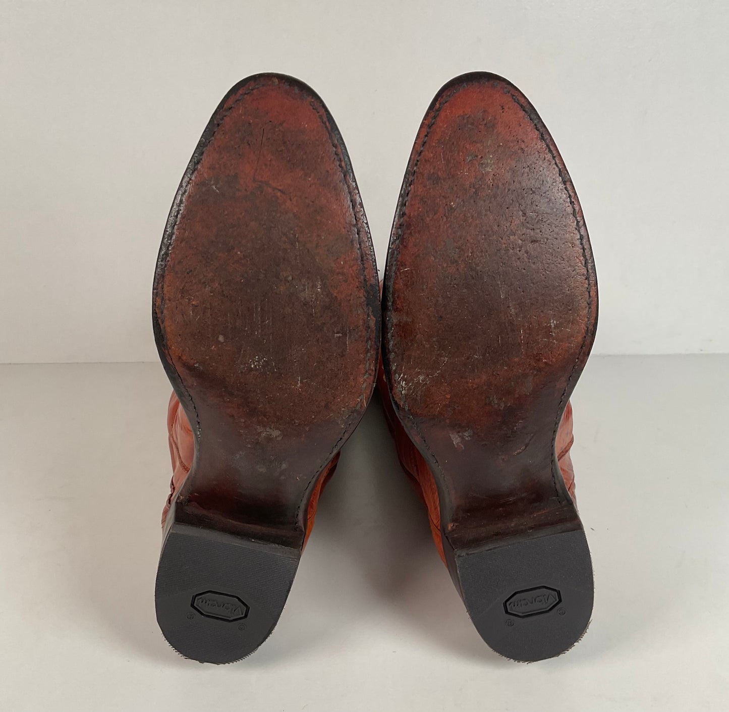 Vintage J. Chisholm Eel Skin Cowboy Boots | Exotic | USA Made | Men’s 8.5 D