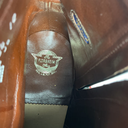 Vintage Florsheim Beetle Boots | Chelsea Style | Burnished Brown | Men’s 11 D