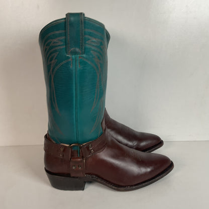 Frye Women’s Billy Teal Harness Western Boots 8.5 B