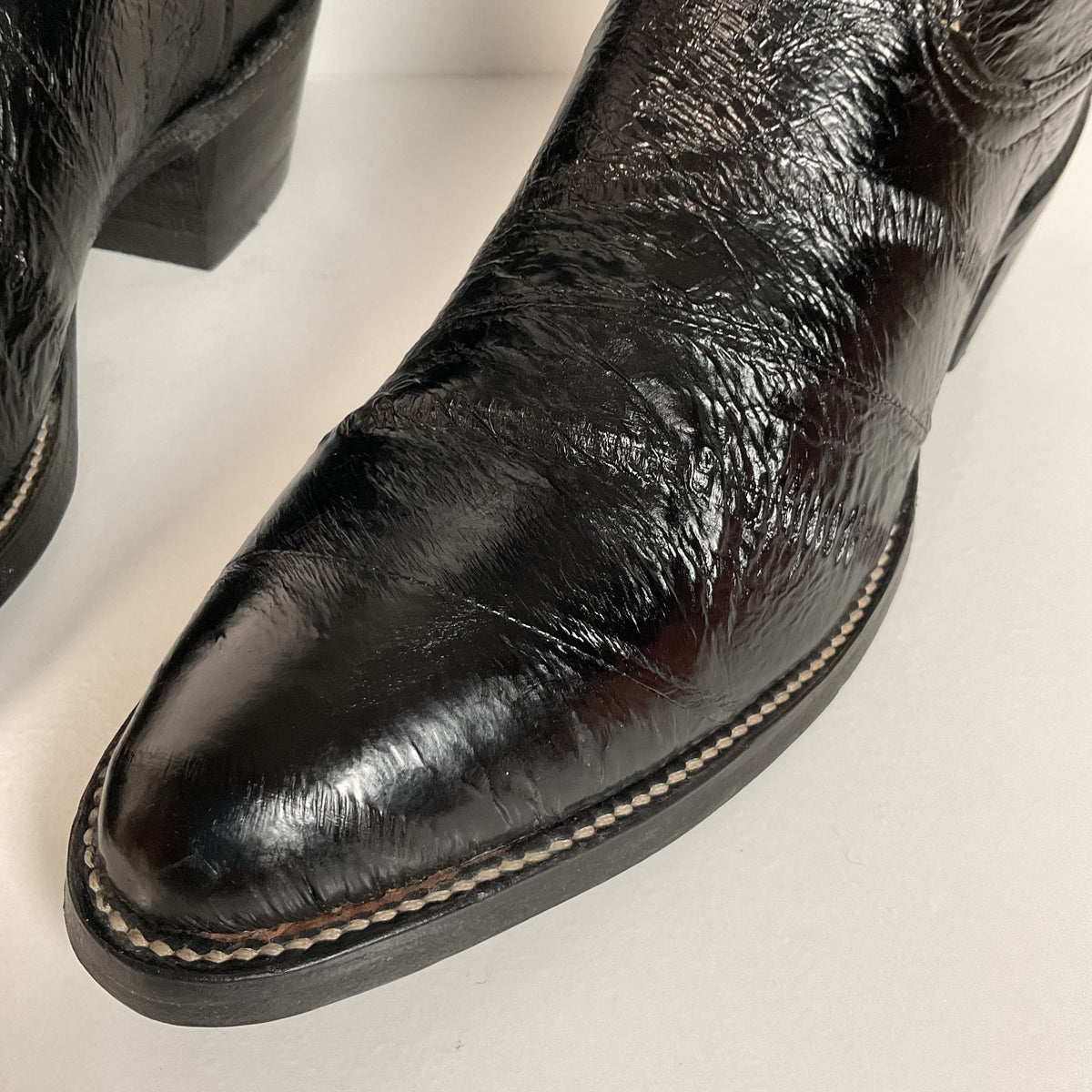 Vintage Nocona Full Eel Skin Cowboy Boots | Exotic | Men’s 6.5 | Women’s 7.5