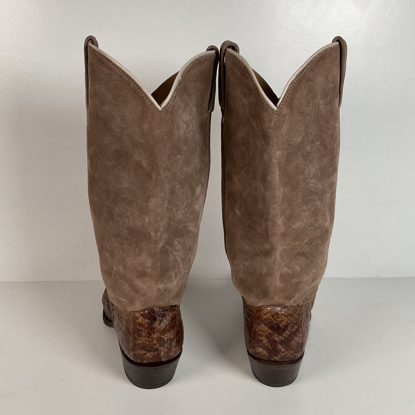 Vintage Dan Post Anaconda Cowgirl Boots | Metallic | USA Made | Women’s 7.5 M