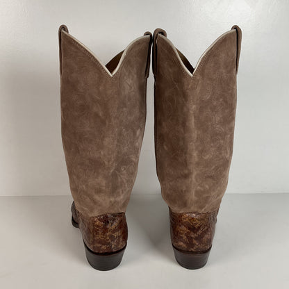 Vintage Dan Post Anaconda Cowgirl Boots | Metallic | USA Made | Women’s 7.5 M