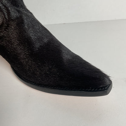 Pony Hair on Cowhide Cowgirl Boots | Black | Women’s 7.5