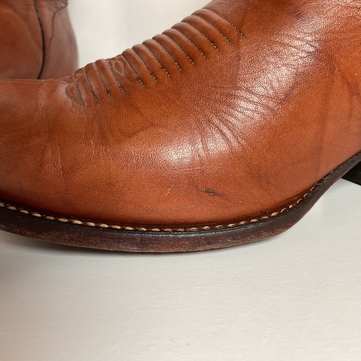 Vintage El Dorado Cowboy Boots | Chocolate Cow | Men’s 11.5 D