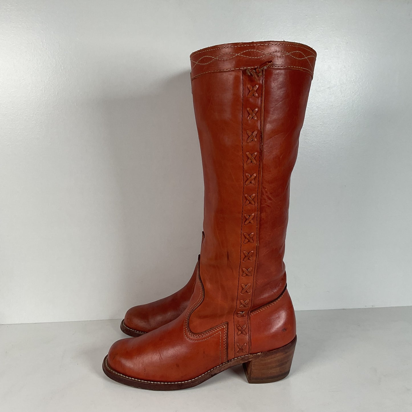 Vintage Dexter Campus Boots | Distressed | Braided | USA Made | Women’s 10 M