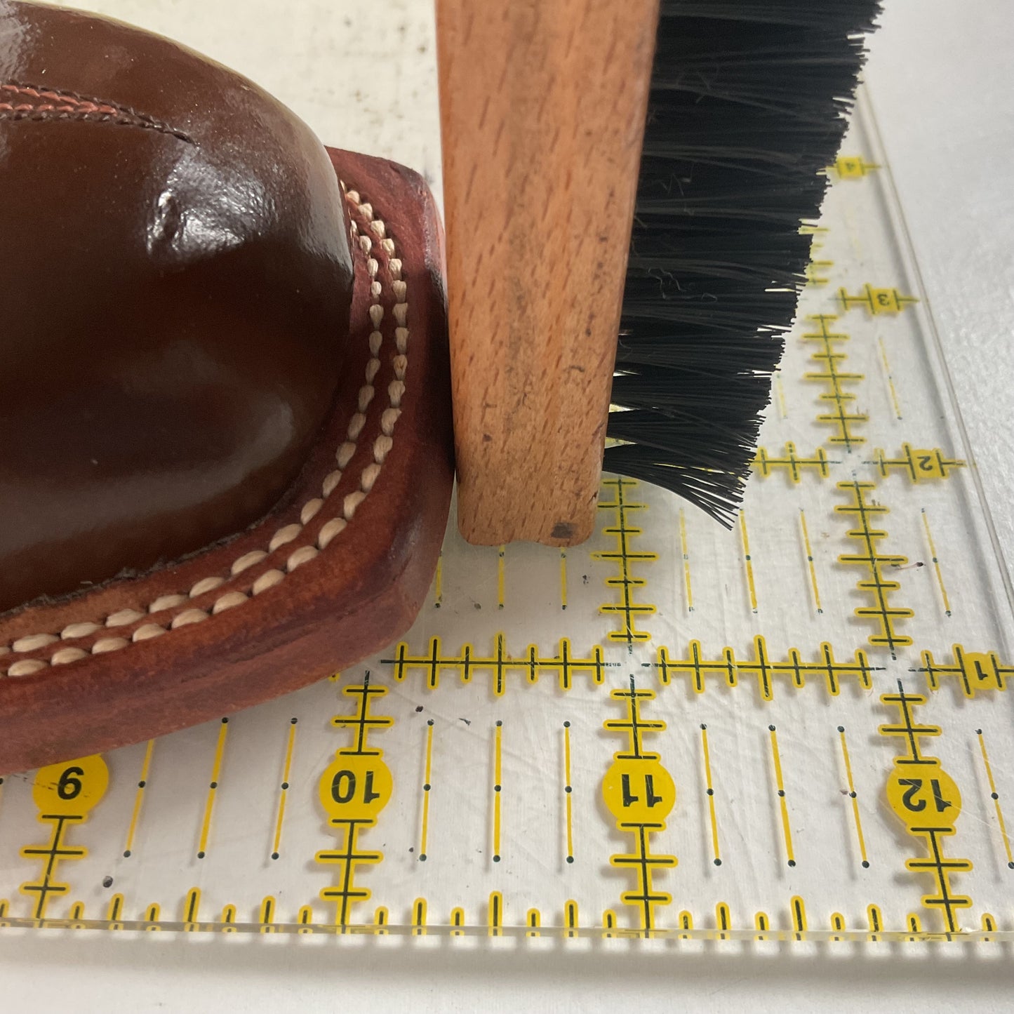 Lucchese 2000 Patent Leather Cowgirl Boots | Square Toe | Brown | USA Made | 6.5