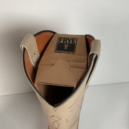 Vintage Frye Cowgirl Boots | Original Box | Alabaster | Women’s 8 B