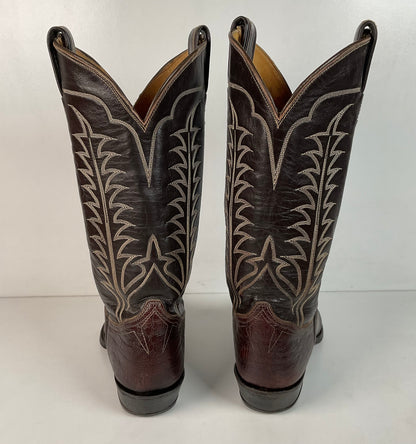 Vintage 1960s Tony Lama Antelope Cowboy Boots 9 B Gold Label Exotic