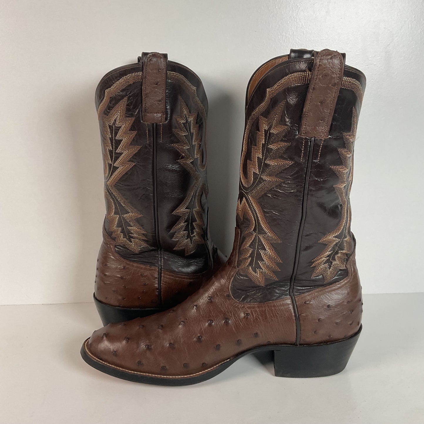 Mercedes Fort Worth Ostrich Quill Cowboy Boots | Custom | Exotic | Men’s 10