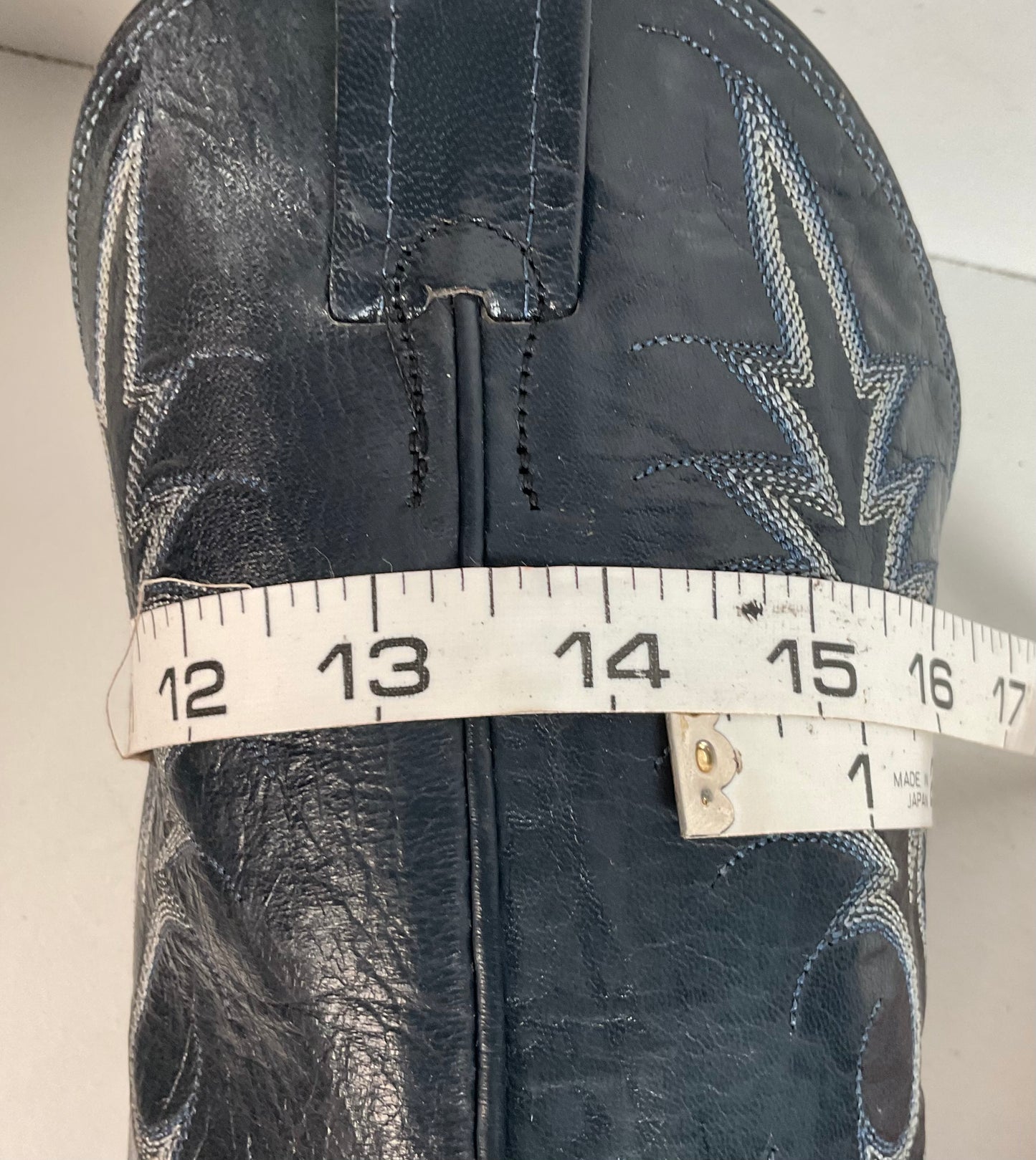 Vintage Nocona Navy Blue Cowgirl Boots Men’s 8 Wide | Women’s 9 USA Made