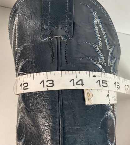 Vintage Nocona Navy Blue Cowgirl Boots Men’s 8 Wide | Women’s 9 USA Made
