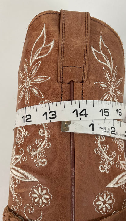Shyanne Wildflower Cowgirl Boots 8 M Harness