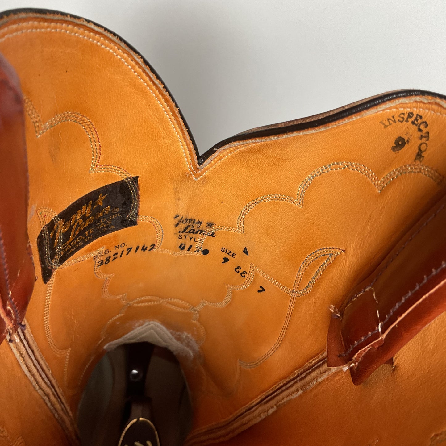 Vintage Tony Lama Retan Cowboy Boots | Gold Label | USA Made | Men’s 9 EE