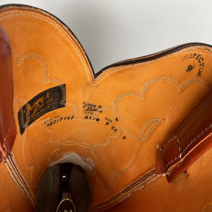 Vintage Tony Lama Retan Cowboy Boots | Gold Label | USA Made | Men’s 9 EE