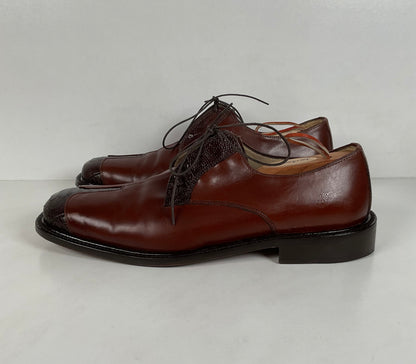 Belvedere Ostrich Leg Derby Shoes | Exotic | Men’s 10 M