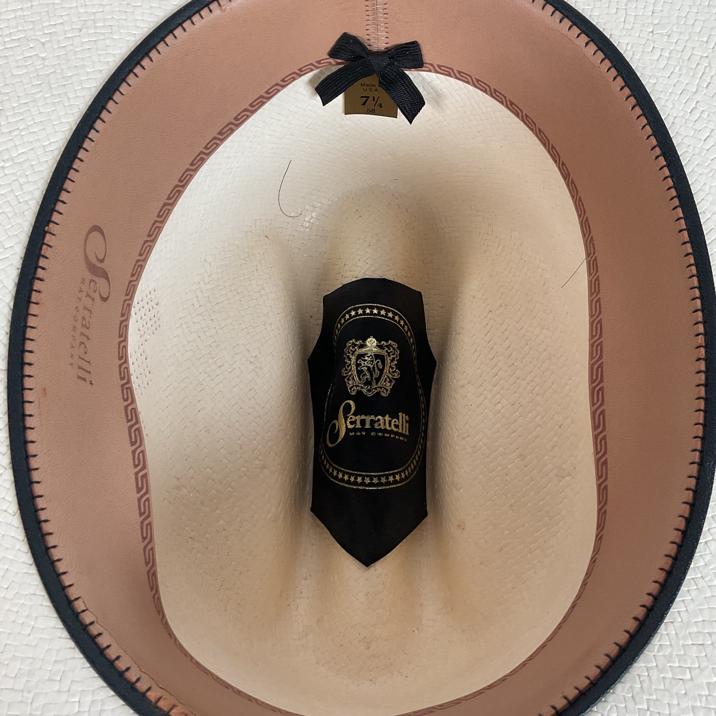 Serratelli Shantug Panama Straw Hat 7 1/4 XXXXXX Western Cowboy