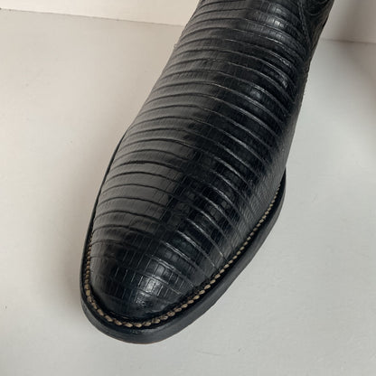 Vintage Nocona Teju Lizard Cowboy Boots | Extra Narrow | Men’s 11.5 A