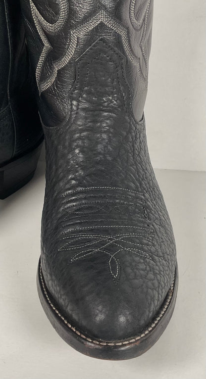 Nocona Bullhide Cowboy Boots | USA Made | Black | Men’s 8.5 EE