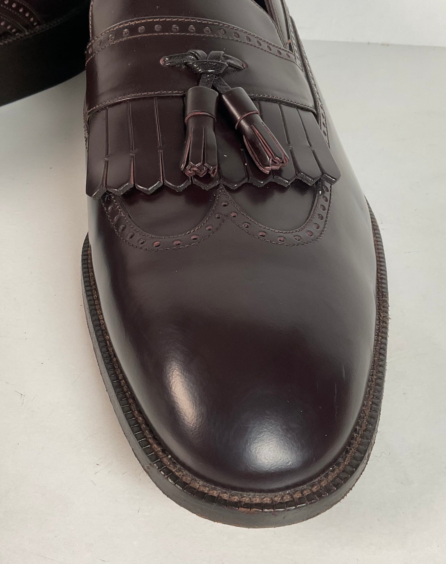 Bally Tassel Loafers | Burgundy Patent | Men’s 15