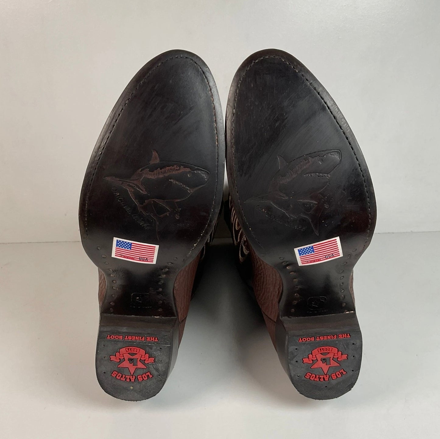 Los Altos Shark Skin Cowboy Boots | Exotic | Brown | Men’s 10 D