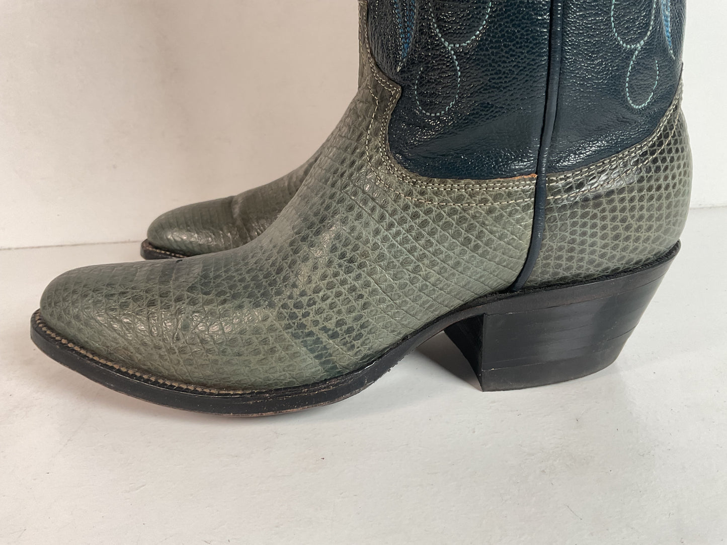 Vintage Justin Lizard Cowgirl Boots | USA Made | Women’s 6.5 B