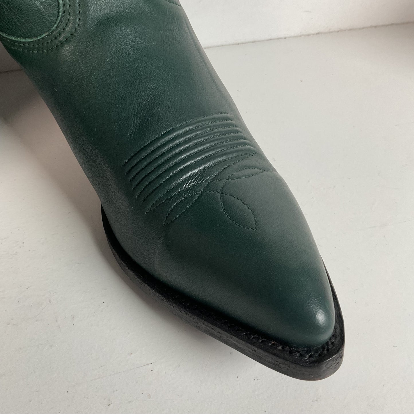 Vintage Nocona Cowgirl Boots | USA Made | Green | 7.5 B