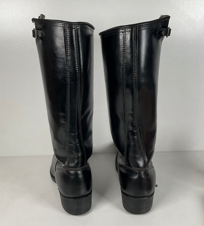 Vintage Harley Davidson Tall Patrol Boots | Glossy | Engineer | Men’s 11