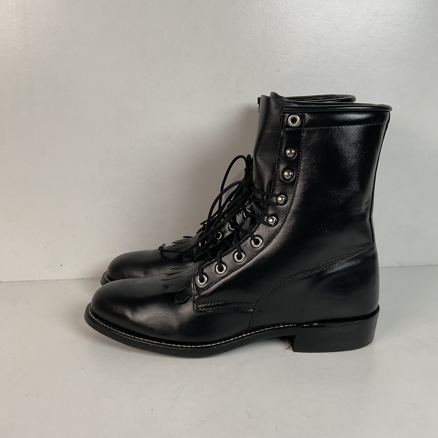 Vintage J. Chisholm Kiltie Packer Boots Men’s 8 D | Women’s 9 USA Made Lace Up