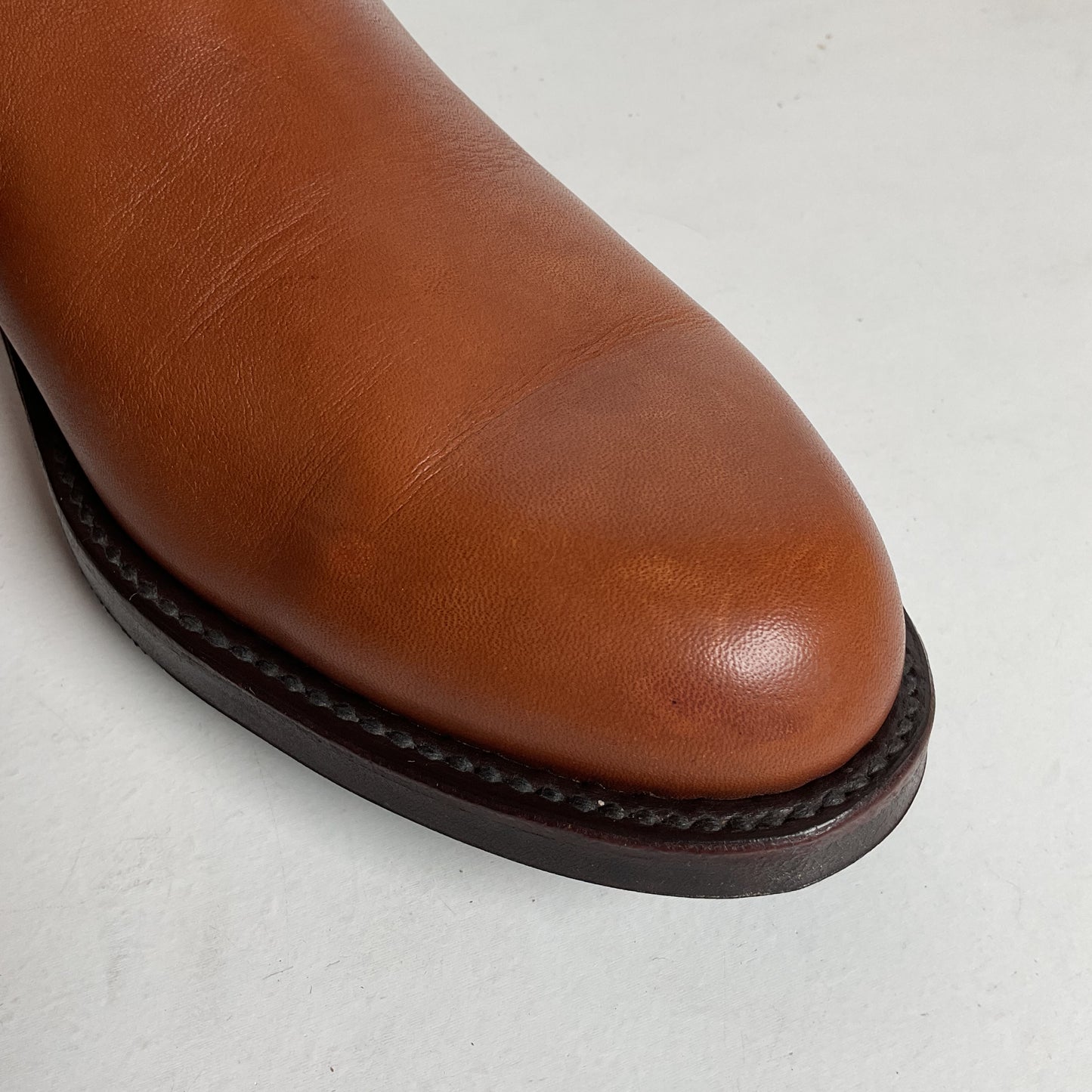 Vintage Lucchese Roper Boots 8.5 D USA Made Royal Calf