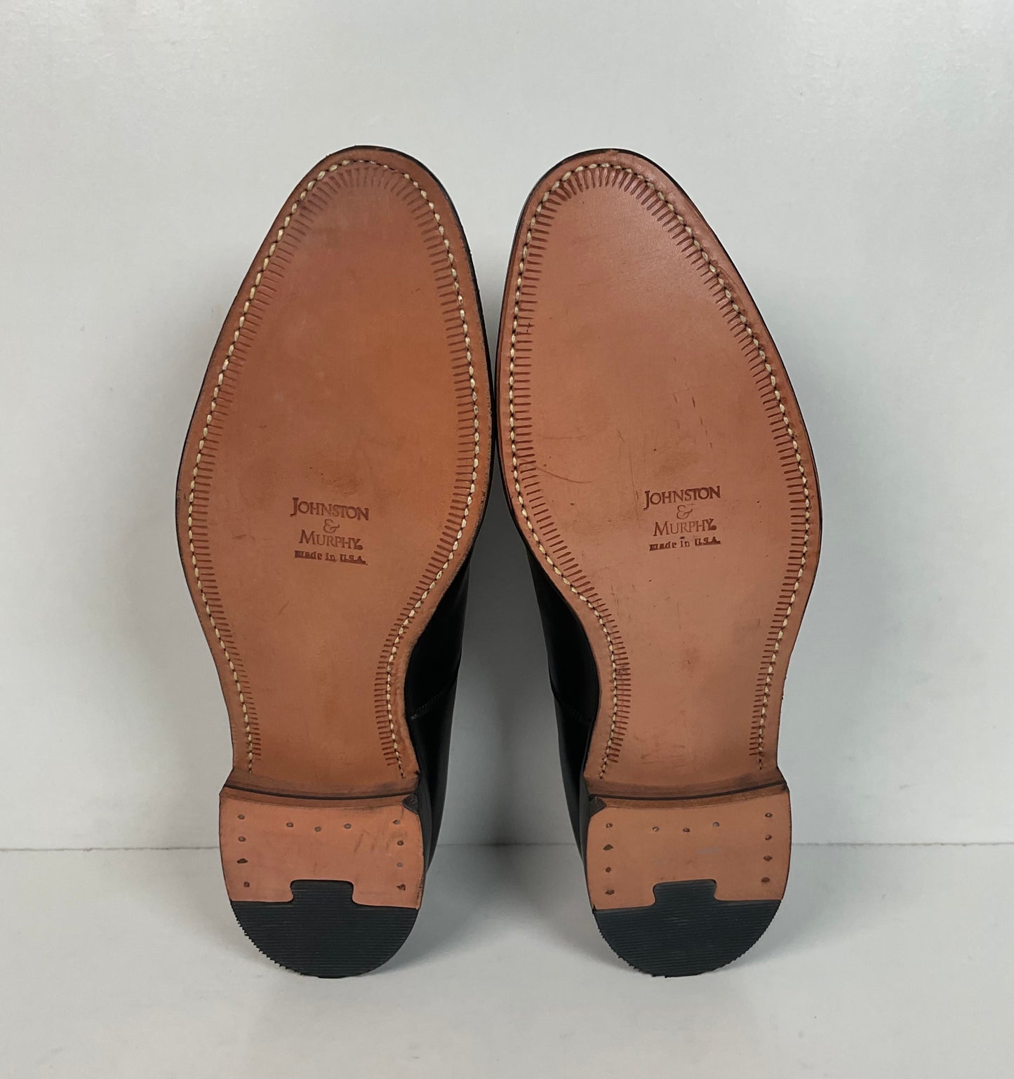 Vintage Johnston Murphy Cap Toe Oxford Shoes 11 D USA Made Crown Aristocraft