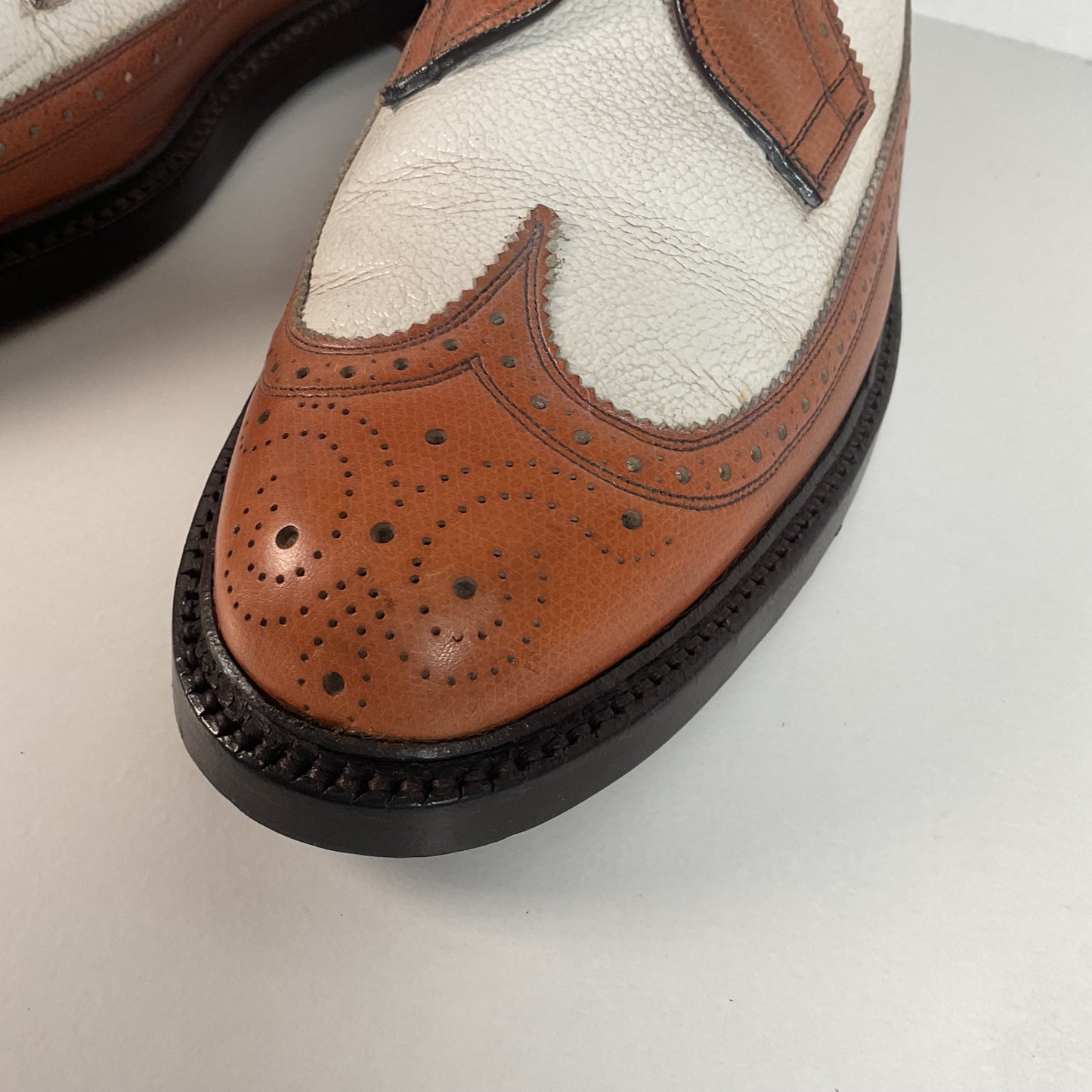 Vintage Johnston Murphy Spectator Shoes | Aristocraft | 1950s-1960s | 10 C