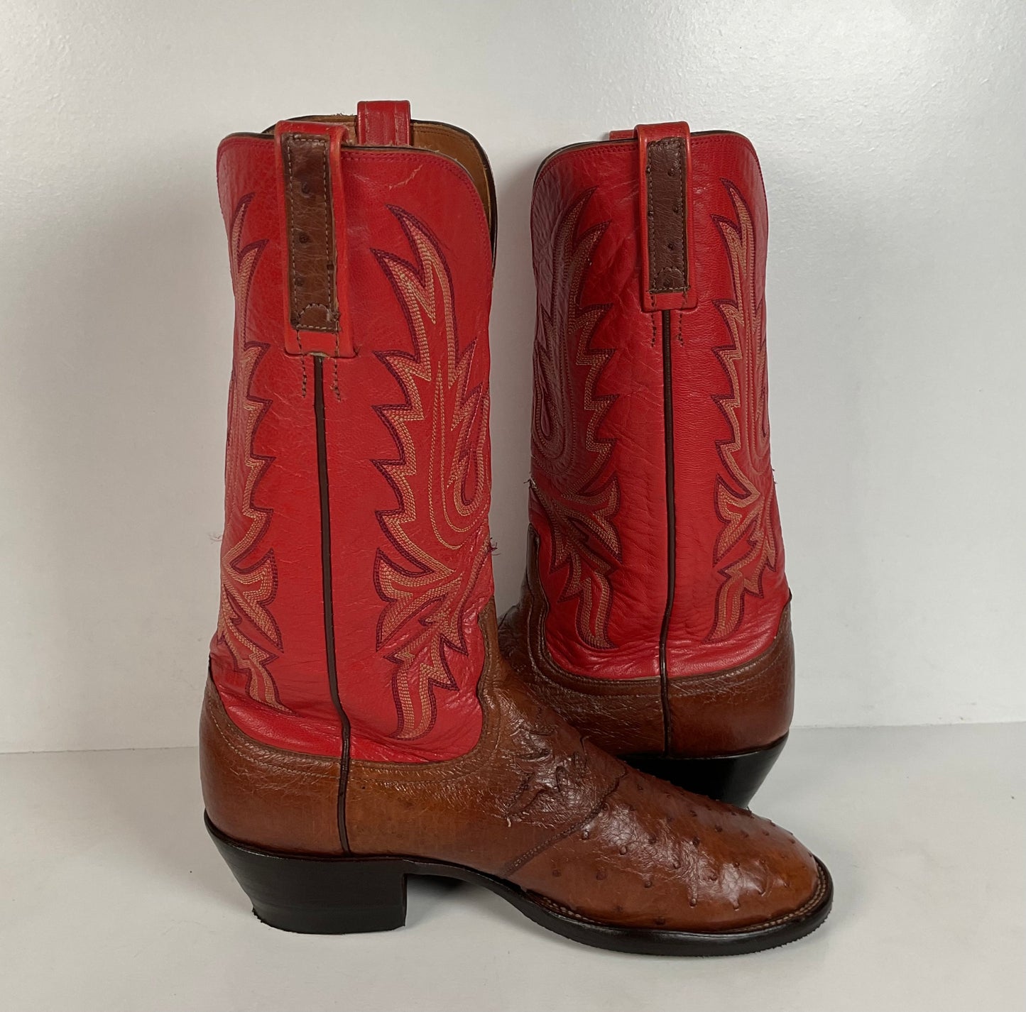 Lucchese 2000 Cowboy Boots | Full Quill Ostrich | Exotic | Men’s 8.5 D