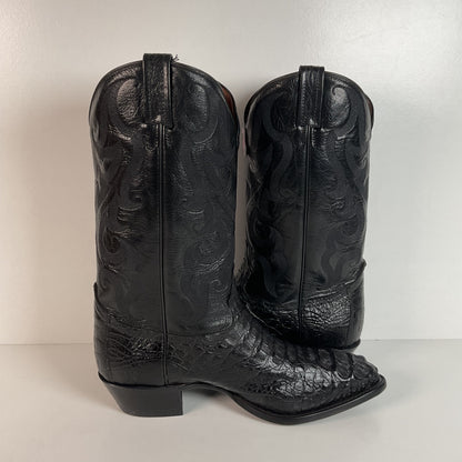 Tony Lama Royal Caiman Cowboy Boots | Exotic | Hornback | USA Made | 12 D