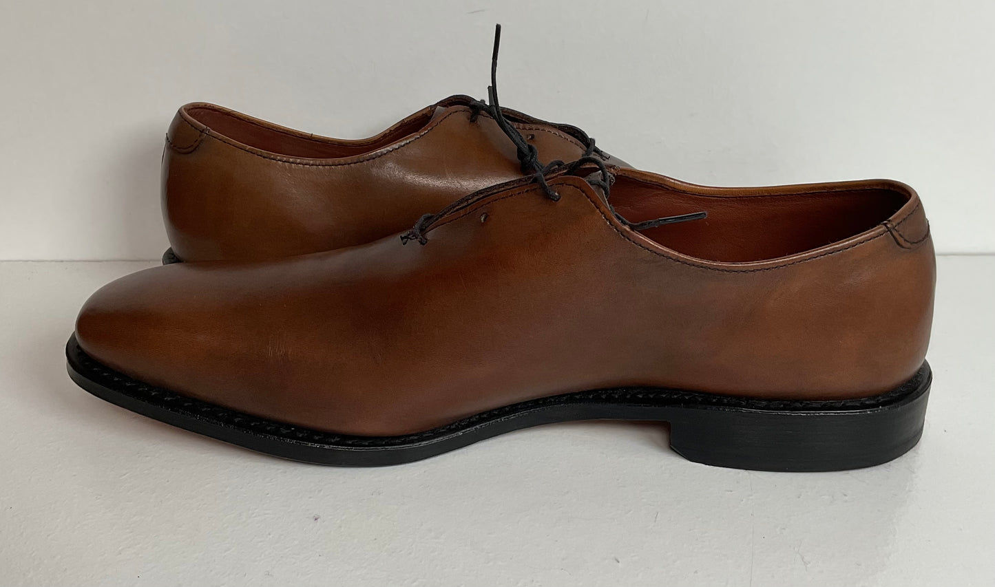 Allen Edmonds Bourbon Hanover Oxford Shoes 9.5 D New With Box Whole Cut