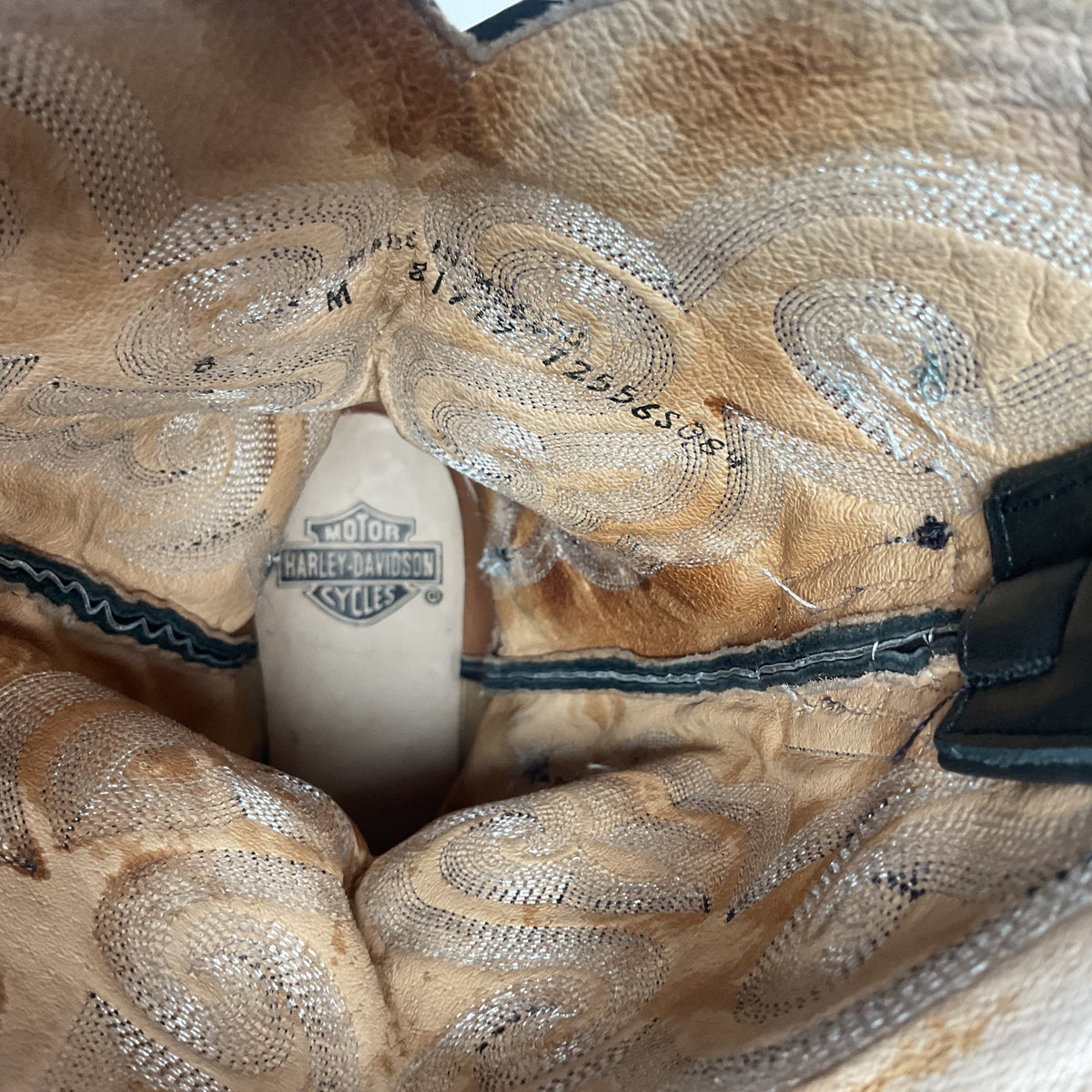 Harley Davidson Stingray Cowgirl Boots | Exotic | Tooled Inlay | Women’s 8 M