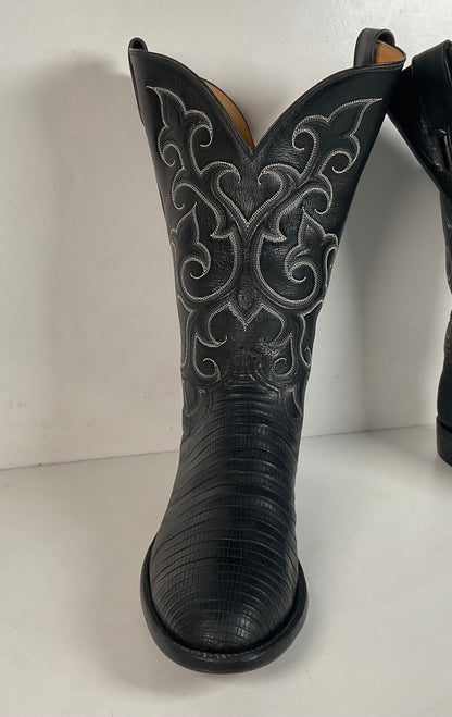 Caboots Lizard Roper Boots 9.5 E Champion Attitude Custom