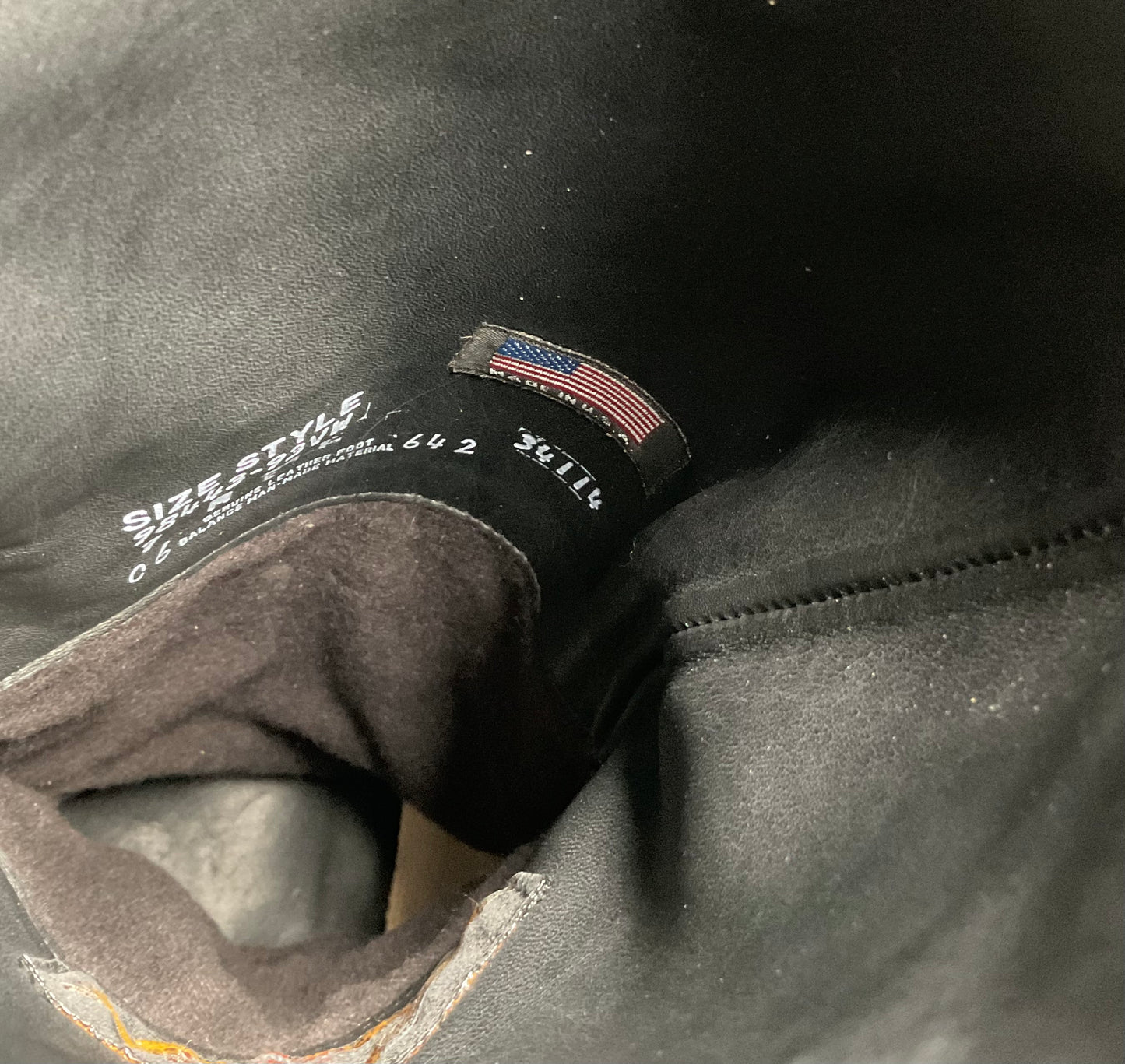 Vintage Harley Davidson Tall Motorcycle Boots 7 M Lace Up USA Made